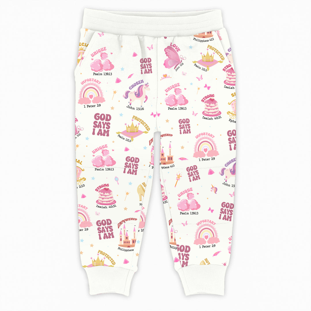 God Says I Am Girl Jogger