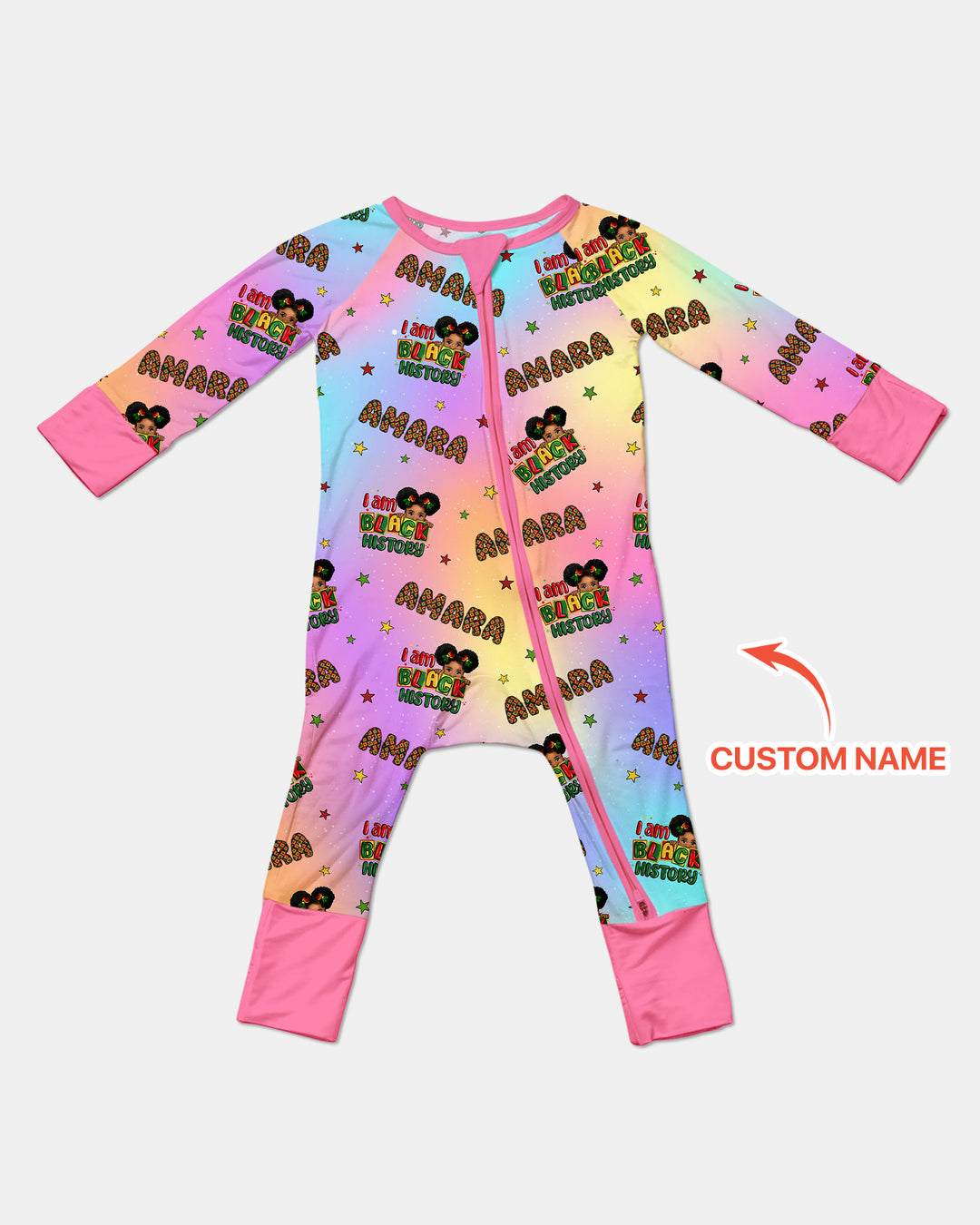 Custom Name I Am Black History Custom Convertible Zippy