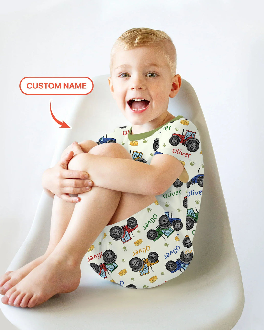 Custom Name A Little Dirt Never Hurt Bamboo Two Piece Short Sleeve Shorts Pajama Set