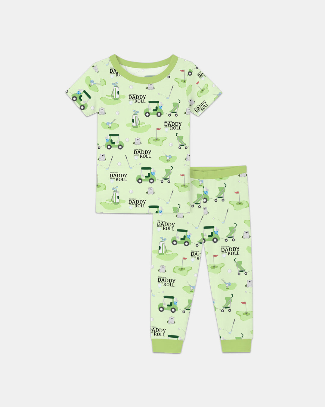 Daddy Golf Team Two Piece Short Sleeve Pajama Set