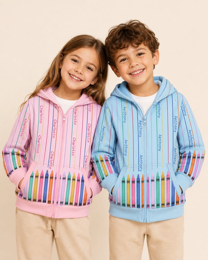 Sudadera con capucha y cremallera de bambú personalizada