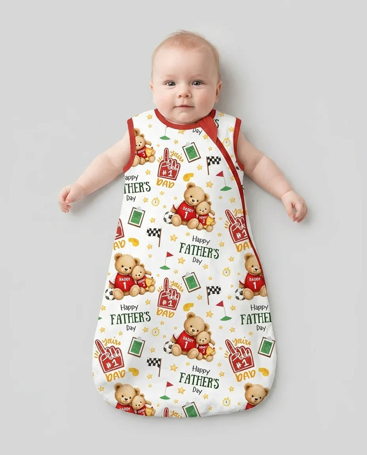 You're #1 Dad Daddy & Me Matching Bamboo Sleep Bag