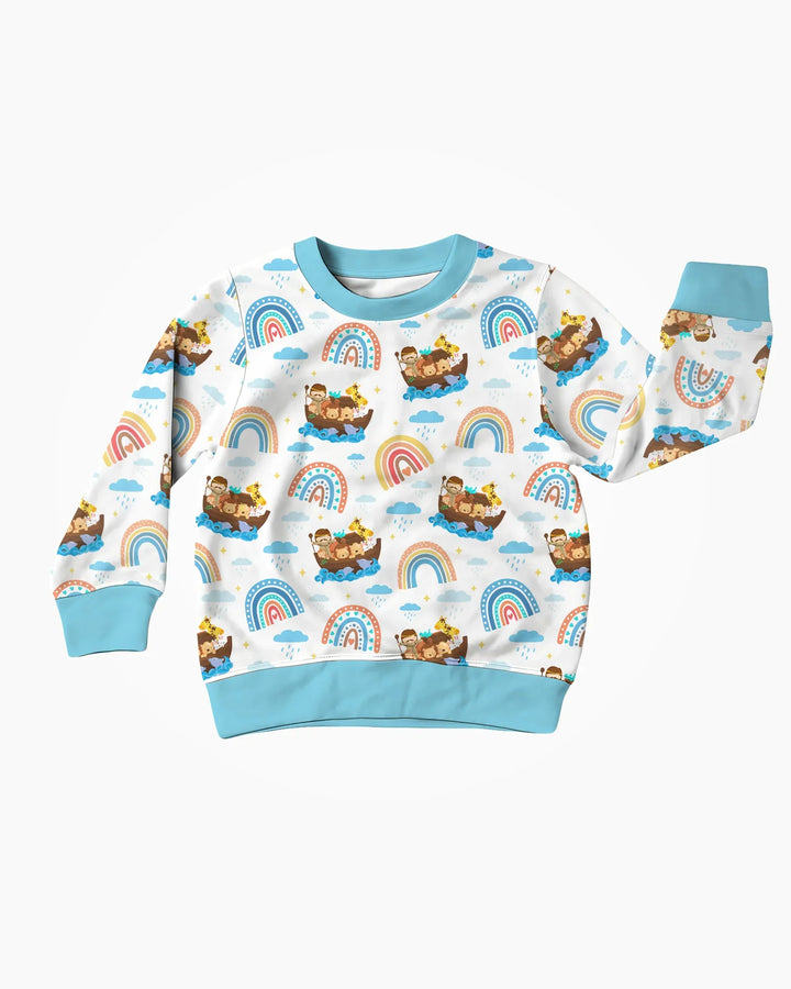 Noah’s Ark & God’s Rainbow Promise Crewneck Sweatshirt