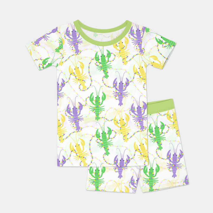 Template Zweiteiliges Pyjama-Set mit kurzen Ärmeln und Shorts