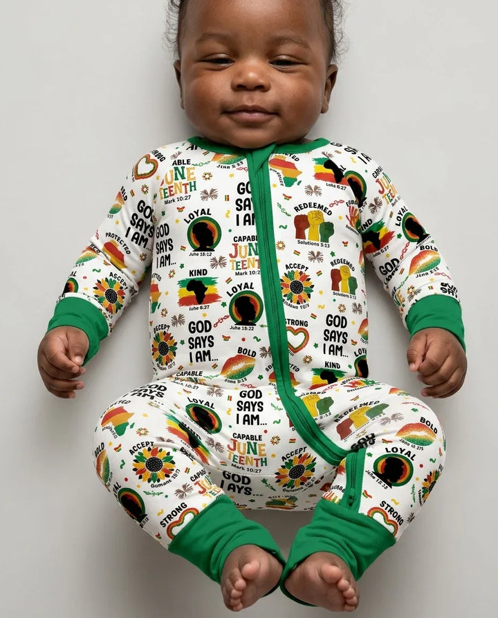 God Says I Am Juneteenth Bamboo Convertible Zippy