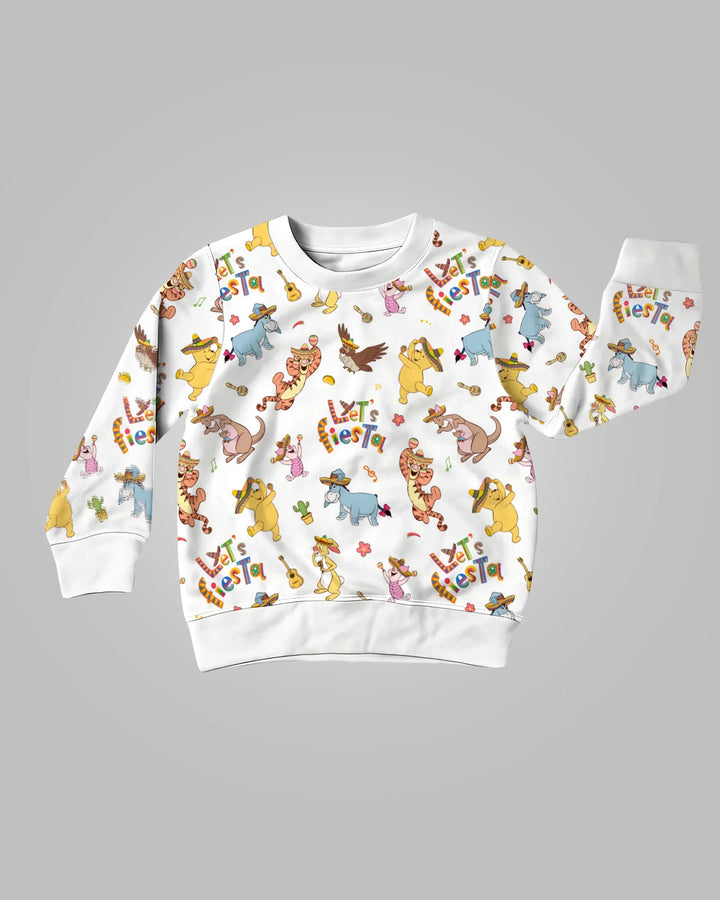 Sudadera de cuello redondo de bambú "Let's Fiesta"