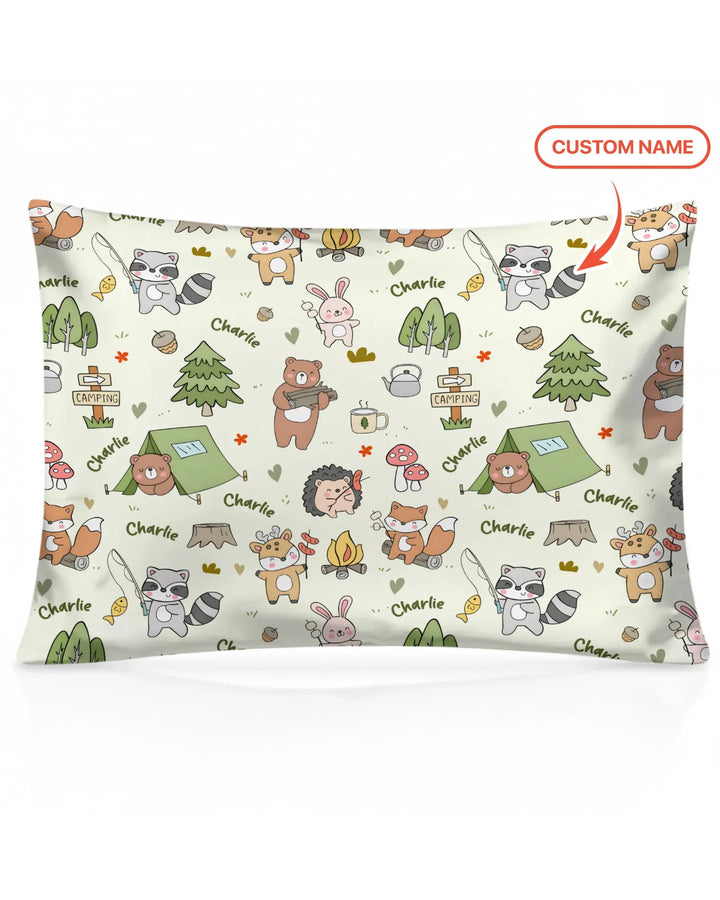 Custom Name Little Camp BuddiesBamboo Pillow Case
