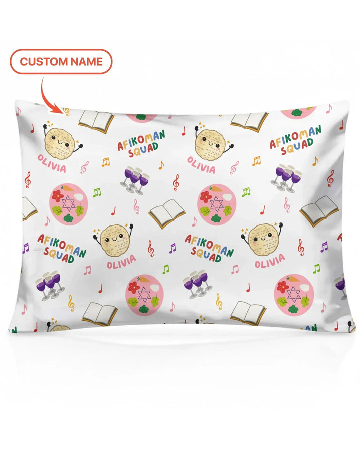 Custom Name Passover Afikoman Squad Pillow Case