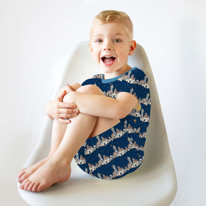 O Little Town of Bethlehem Two Piece Short Sleeve Shorts Pajama Set