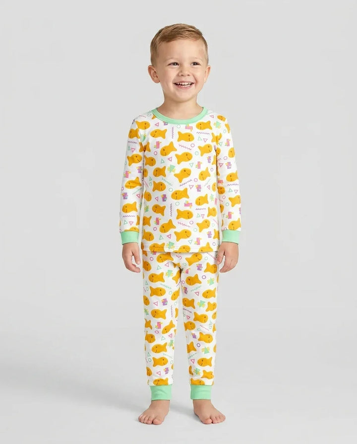 Conjunto de pijama de dos piezas de bambú con mangas largas, plantilla PERSONALIZADA