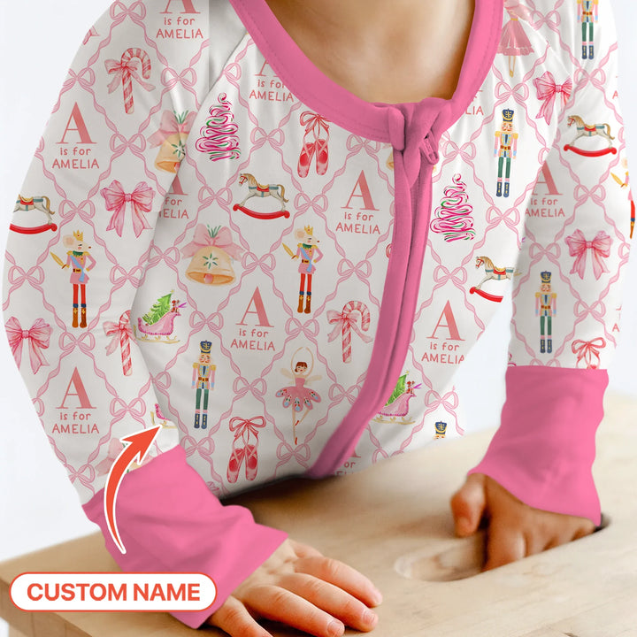 Nutcracker Sweet Dreams Custom Name Convertible Zippy , Nutcracker Sweet Dreams Custom Name Convertible Zippy - 0-3M