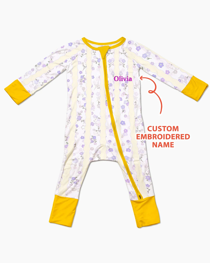Custom Embroidered First Mother's Day Mommy And Me Bamboo Convertible Zippy