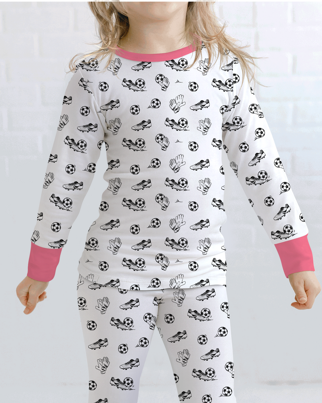 Future Soccer Champion Bamboo Two Piece Long Sleeve Pajama Set
