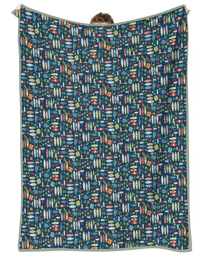 Endless Summer Surf Bamboo Blanket
