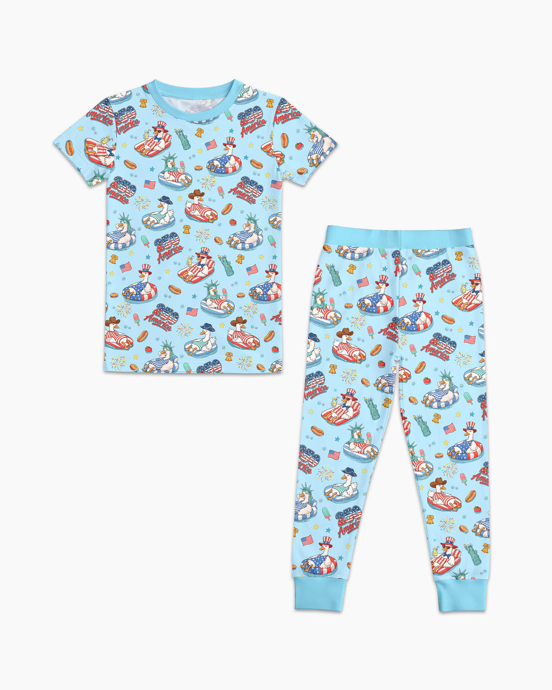 Zweiteiliges, kurzärmliges Pyjama-Set mit Marienkäfern