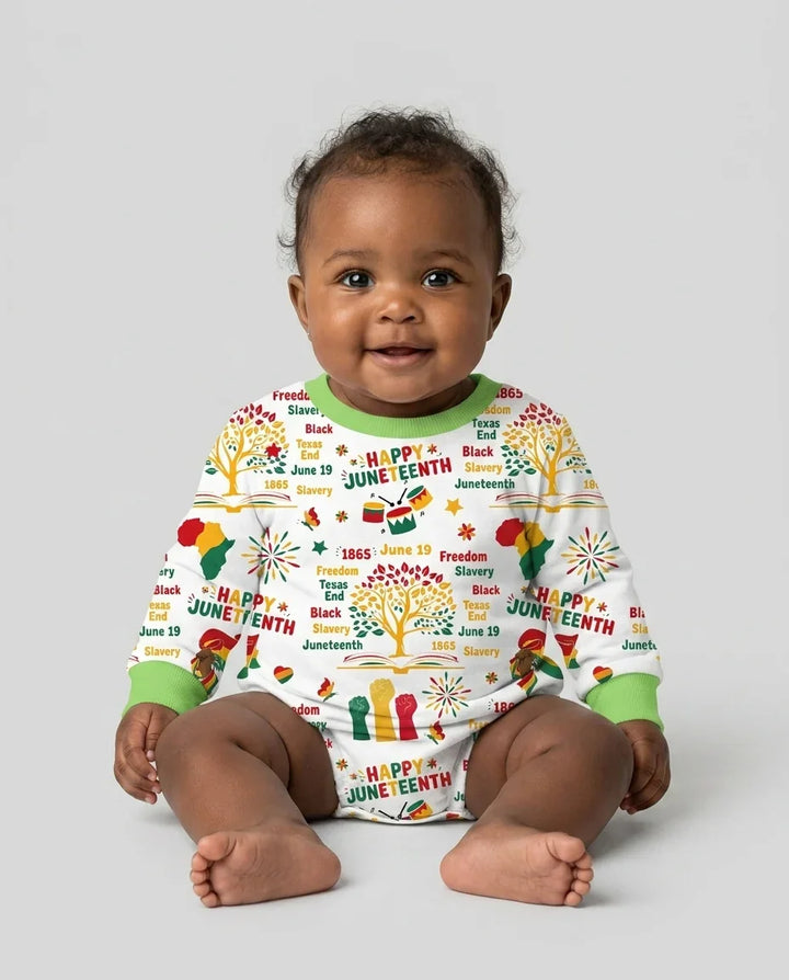 Happy Juneteenth Bamboo Bubble Romper