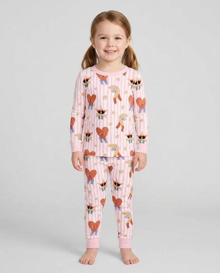 Dance More Dances Bamboo Two Piece Long Sleeve Pajama Set