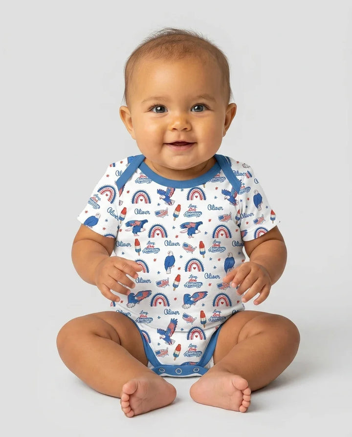 Gerippte Babykleidung mit individuellem Foto - Weich &amp; Skizzenhaft