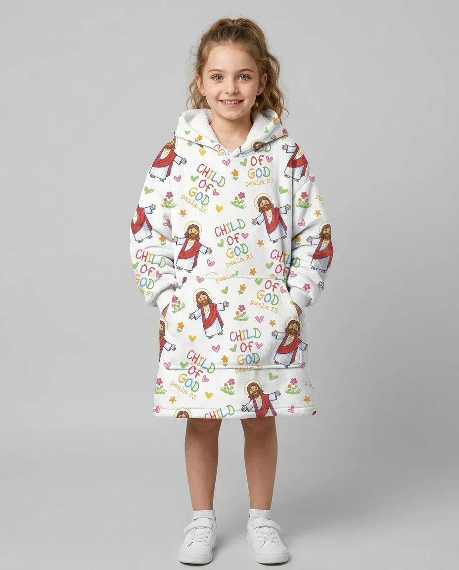 Jesus Loves Me Bamboo Blanket Hoodie