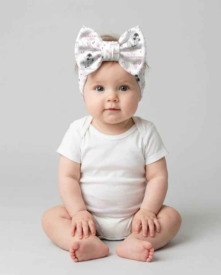 Custom Photo Our First Father's Day Together Headband