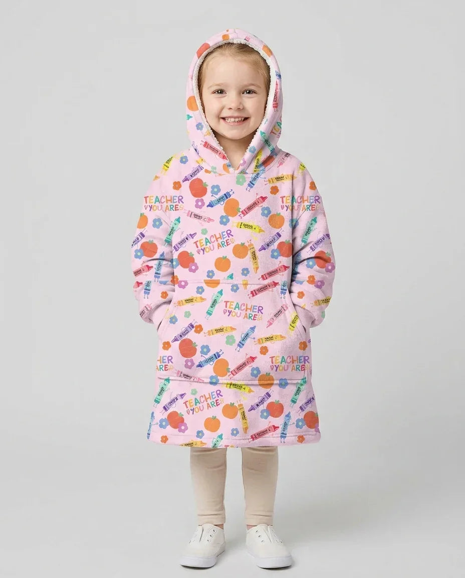 Teacher You Are Special Bamboo Blanket Hoodie