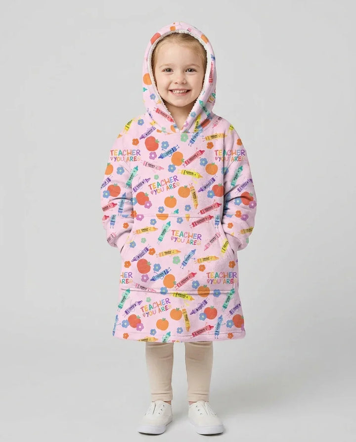 Teacher You Are Special Bamboo Blanket Hoodie