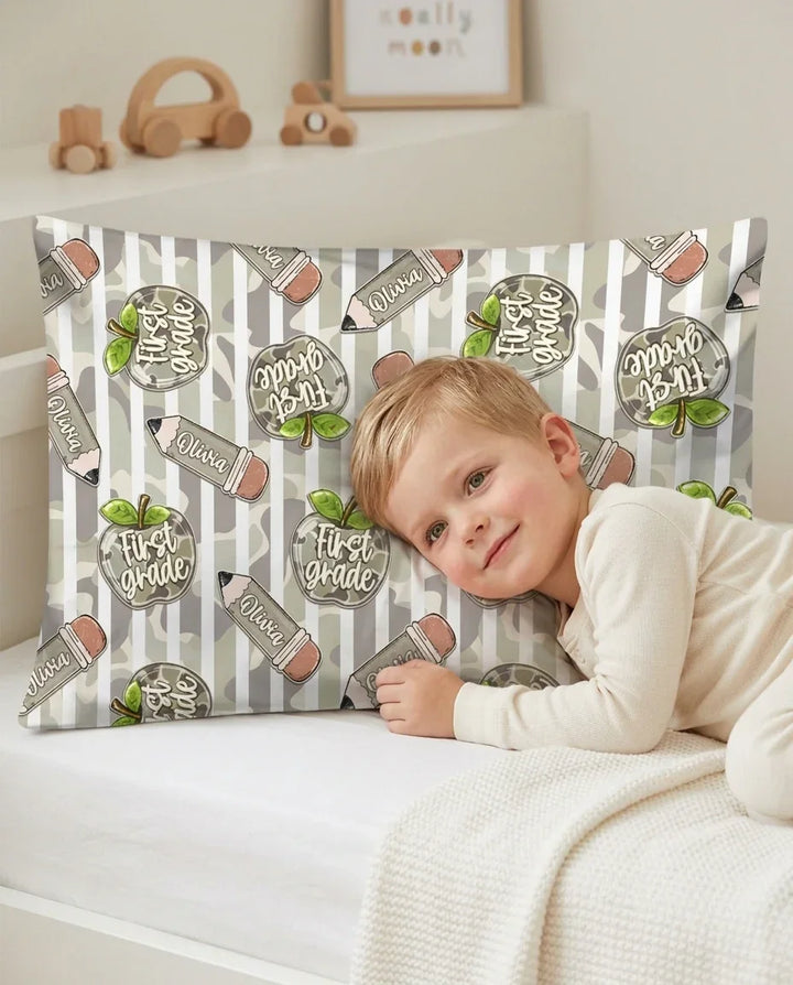 Plantilla de funda de almohada de bambú personalizada