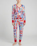 Patriotic Matchbox Family Matching Bamboo Women Pajama Set