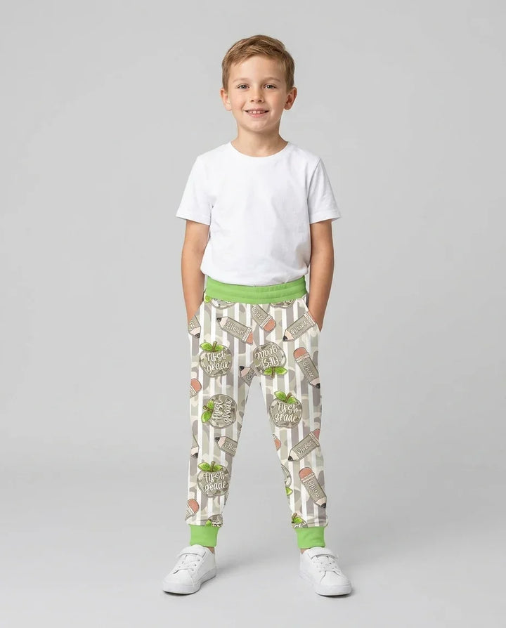 Custom Name Camo Apple Days Bamboo Jogger