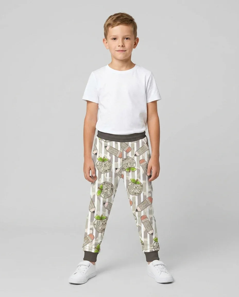 Custom Name Camo Apple Days Bamboo Jogger