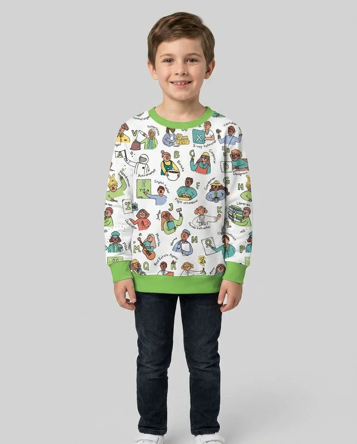 Sudadera de cuello redondo Bamboo Template