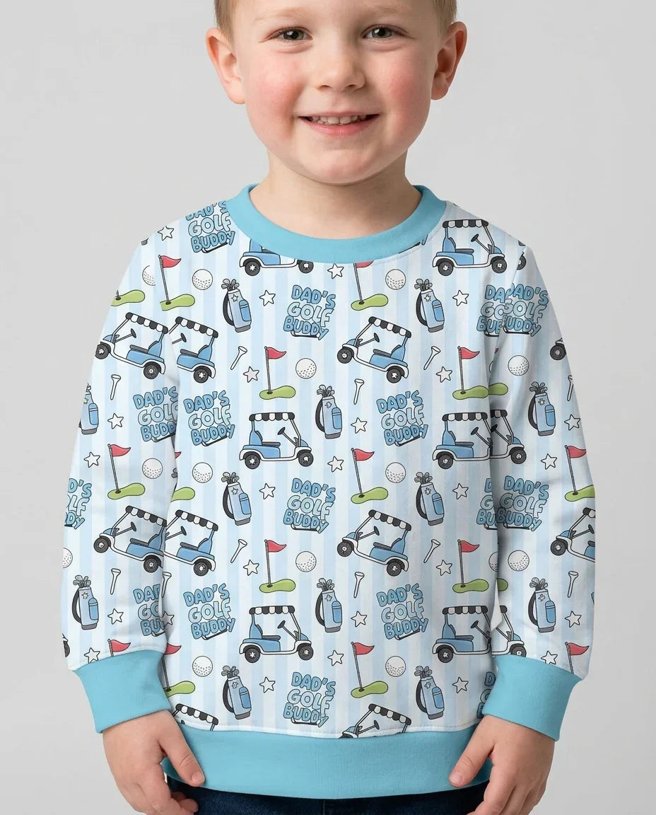 Dad's Golf Buddy Bamboo Crewneck Sweatshirt