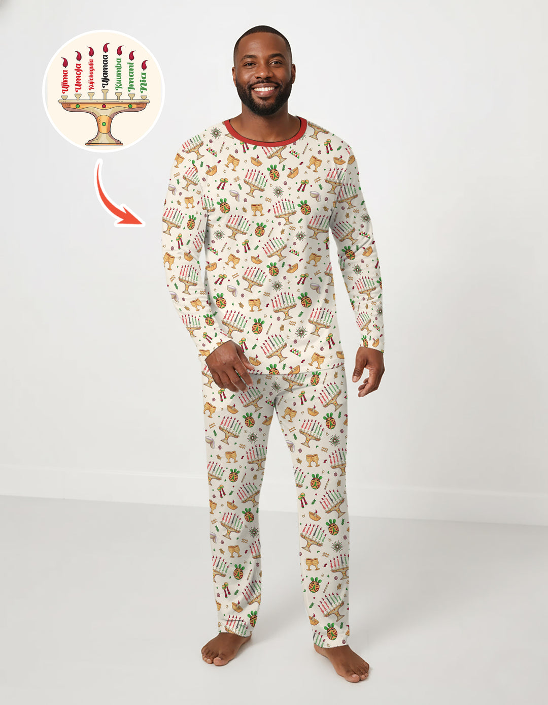 Happy Kwanzaa Men's Pajama Set