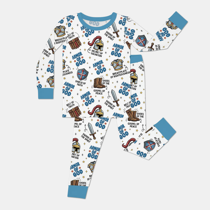 Armor of God Two Piece Long Sleeve Pajama Set