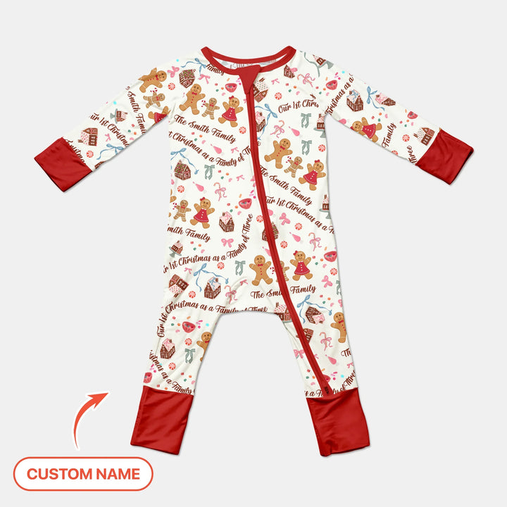 Custom Name Family Gingerbread Convertible Zippy