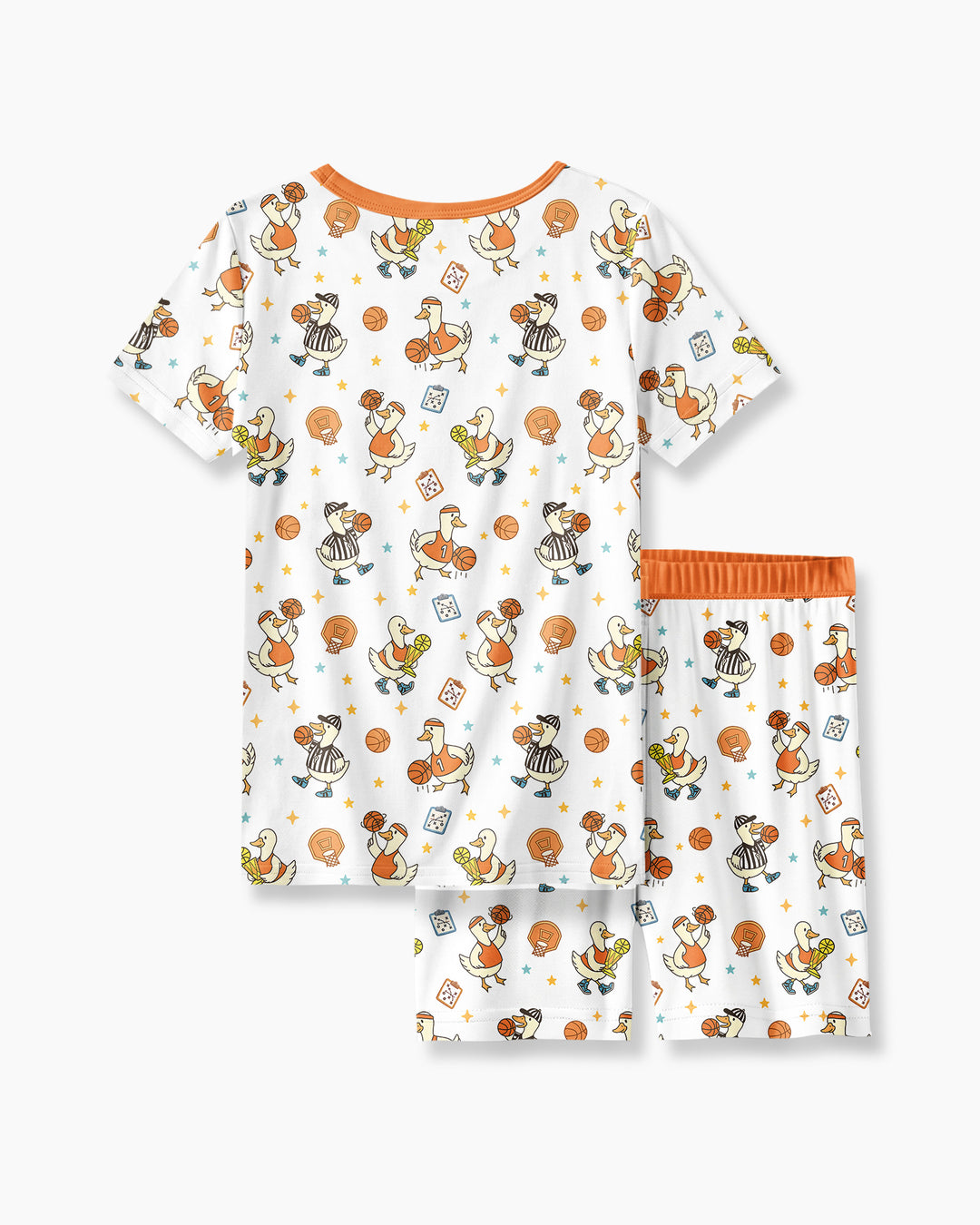 Conjunto de Pijama de Dos Piezas de Bambú con Mangas Cortas y Pantalones Cortos