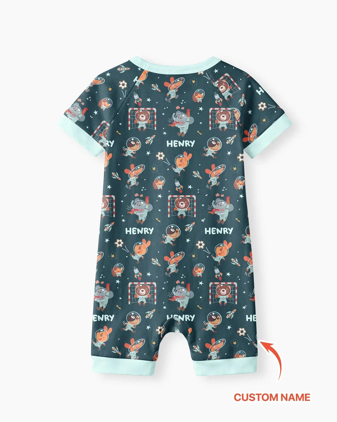 Space Soccer Bamboo Shorty Zippy