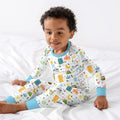 Islamic Alphabet Bamboo Two Piece Long Sleeve Pajama Set
