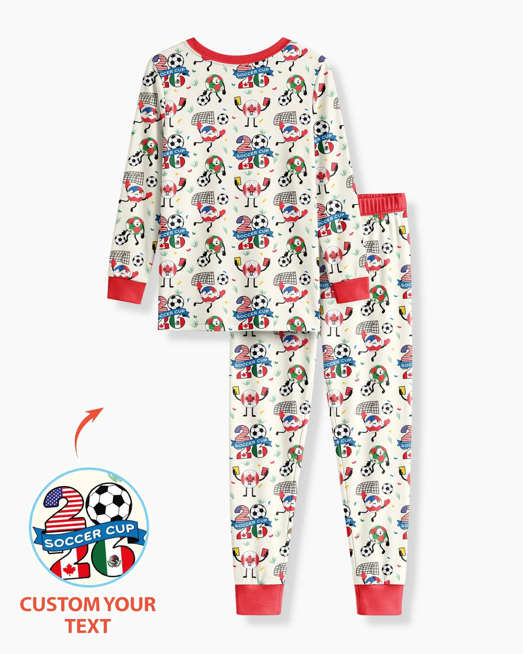 Soccer Squad 2026 Bamboo Two Piece Long Sleeve Pajama Set