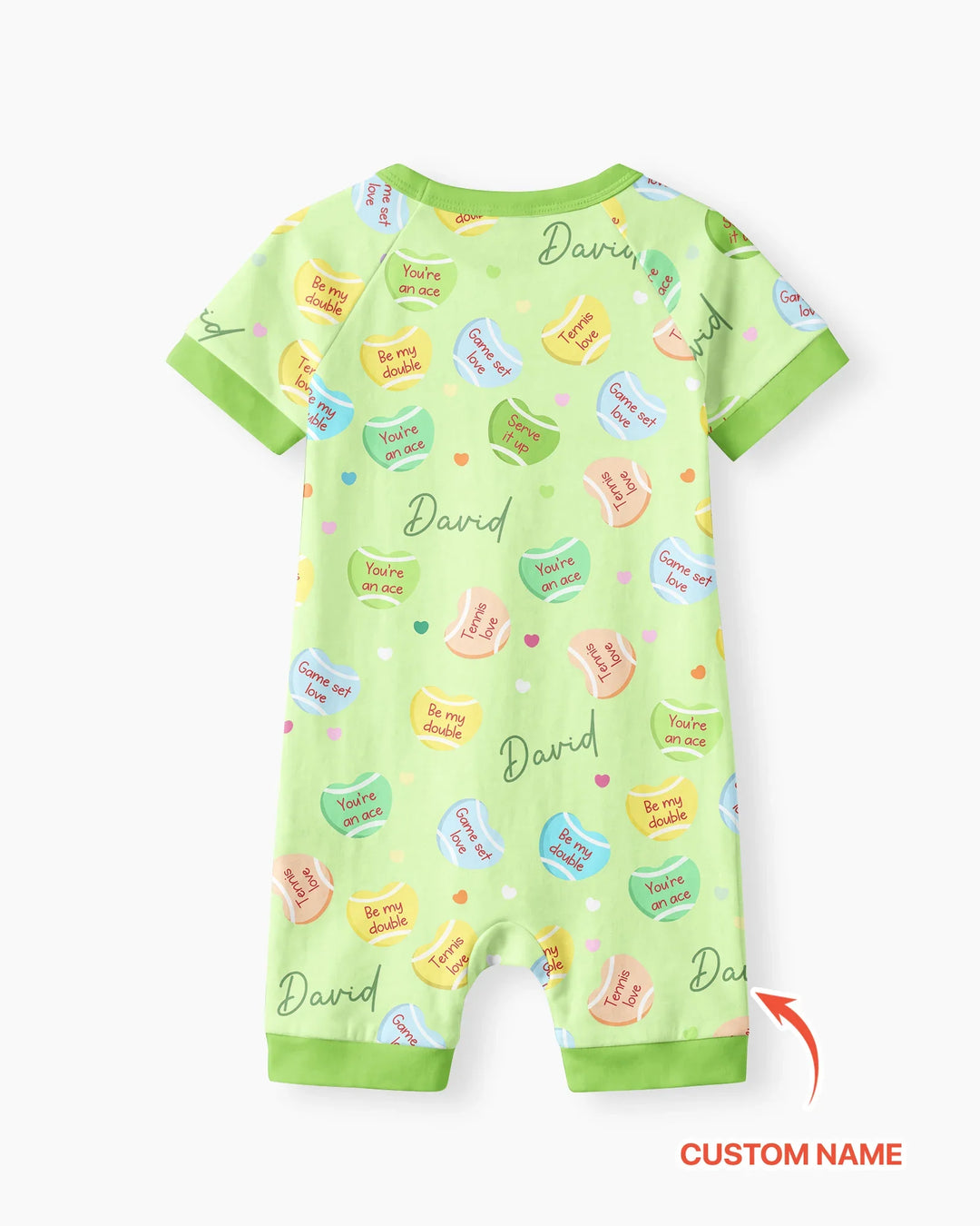 Plantilla PERSONALIZADA de Bambú Pijama Corto con Cremallera