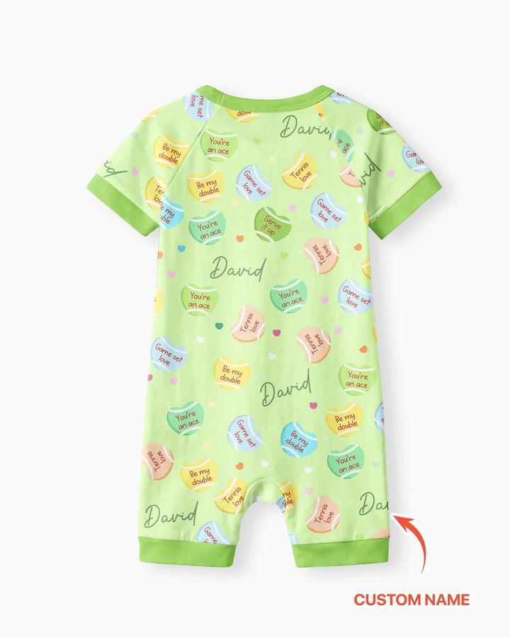 Plantilla PERSONALIZADA de Bambú Pijama Corto con Cremallera