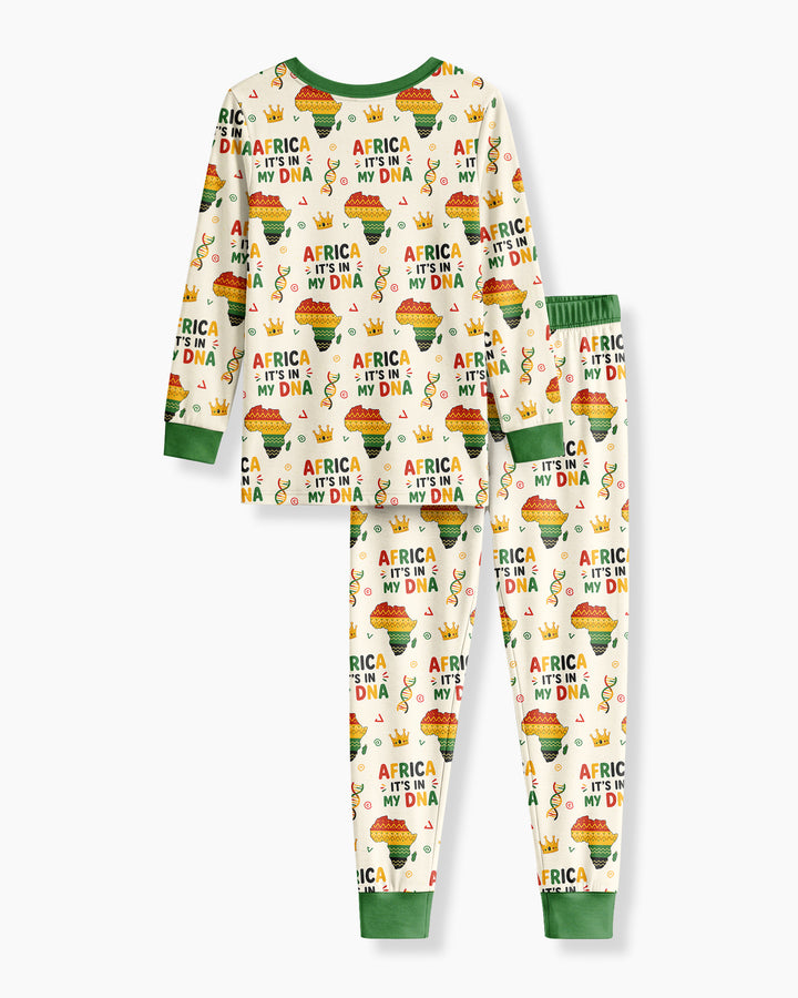 Conjunto de pijama de dos piezas de bambú de manga larga