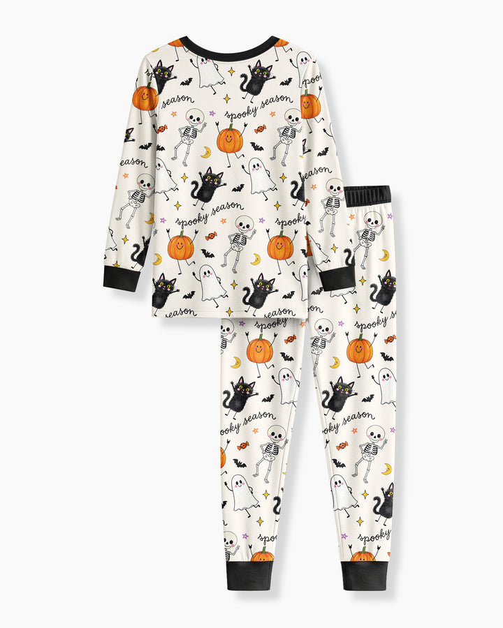 Conjunto de pijama de dos piezas de bambú con mangas largas, plantilla PERSONALIZADA