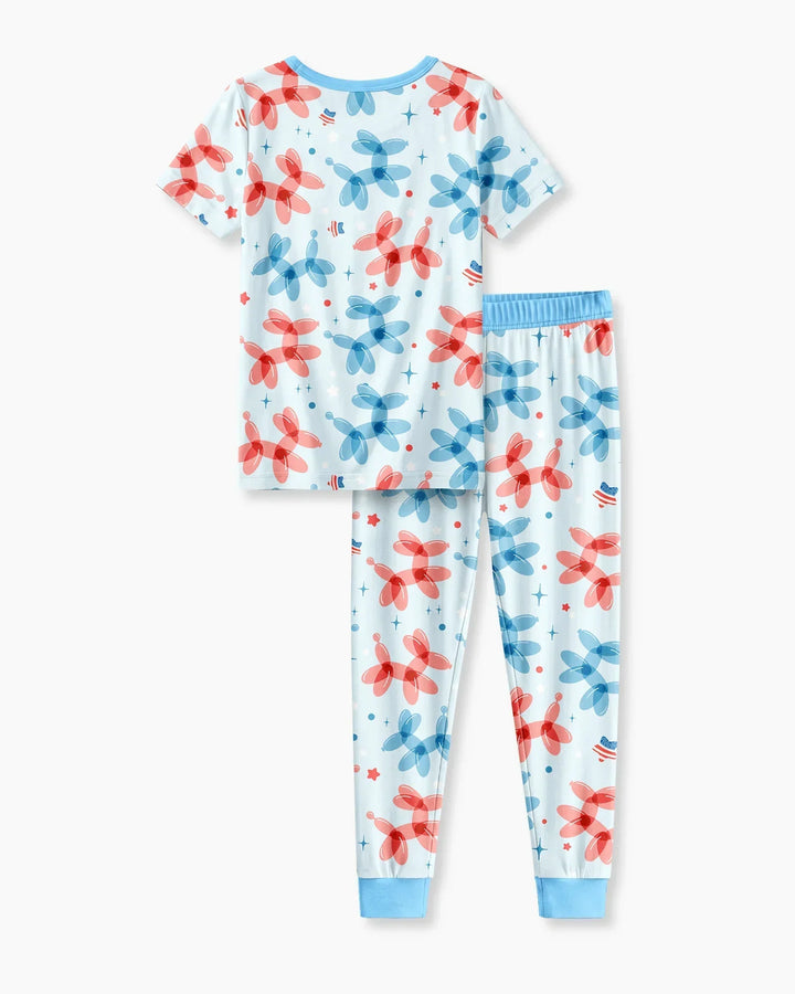 Zweiteiliges, kurzärmliges Pyjama-Set mit Marienkäfern