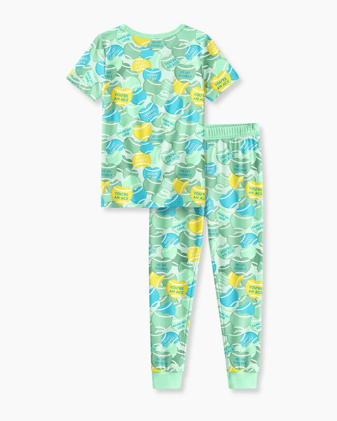 Conjunto de pijama de dos piezas de manga corta de bambú