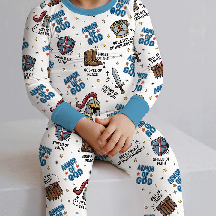 Armor of God Two Piece Long Sleeve Pajama Set