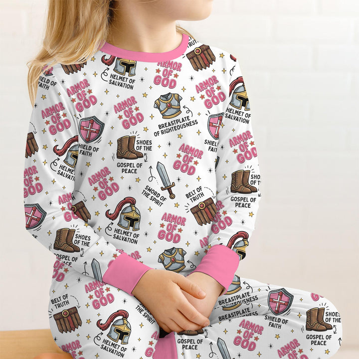 Armor of God Two Piece Long Sleeve Pajama Set