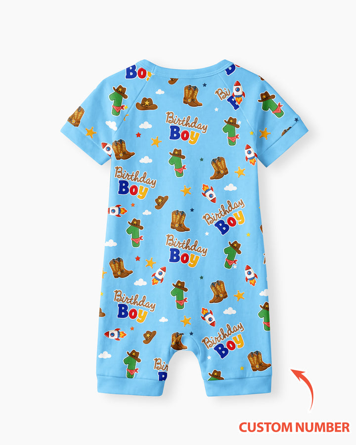 Plantilla PERSONALIZADA de Bambú Pijama Corto con Cremallera