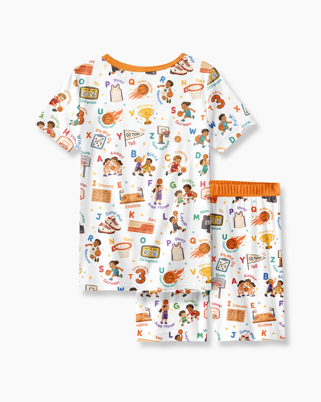 Schlafanzug-Set zweiteilig, kurze Ärmel, kurze Hose, Bambus