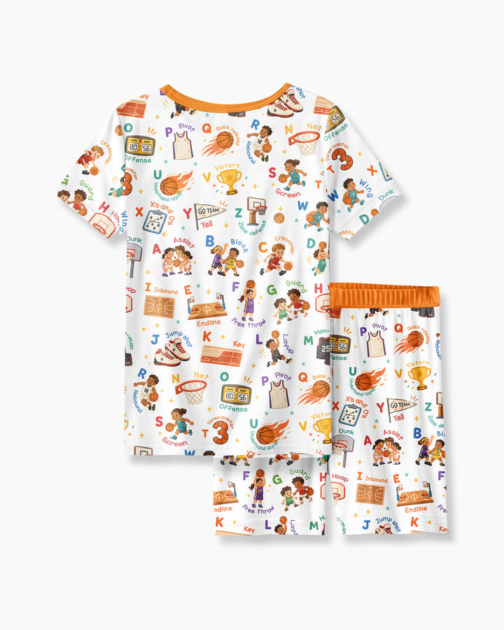 Schlafanzug-Set zweiteilig, kurze Ärmel, kurze Hose, Bambus